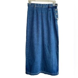 GAP Blue Denim Maxi Skirt